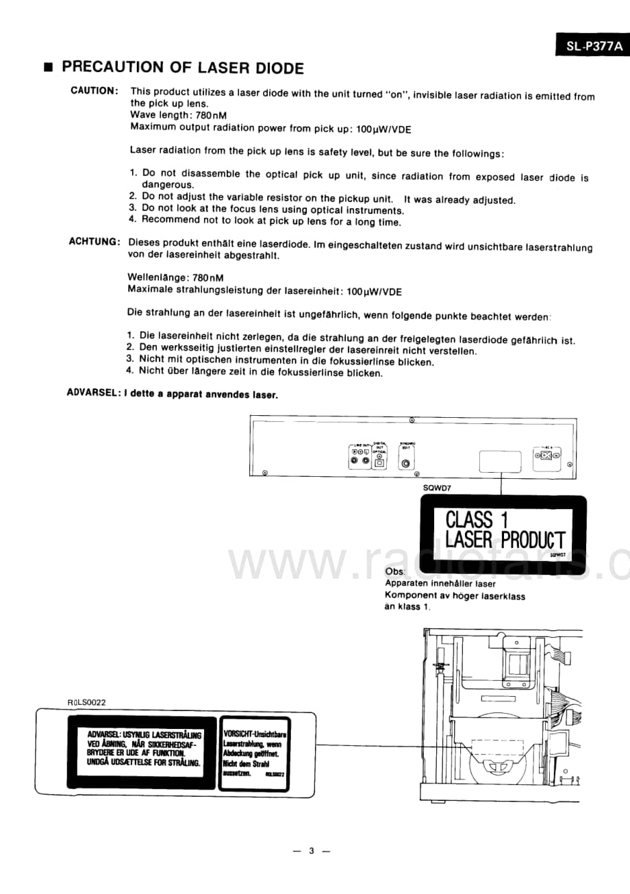 Technics-SLP-377-A-Service-Manual电路原理图.pdf_第3页