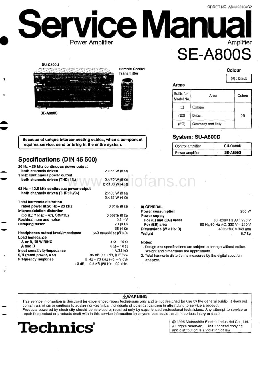 Technics-SEA-800-S-Service-Manual电路原理图.pdf_第1页