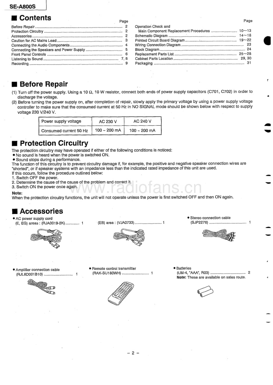 Technics-SEA-800-S-Service-Manual电路原理图.pdf_第2页