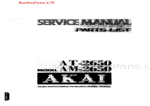 Akai-AM2650-tun-sm维修电路图 手册.pdf