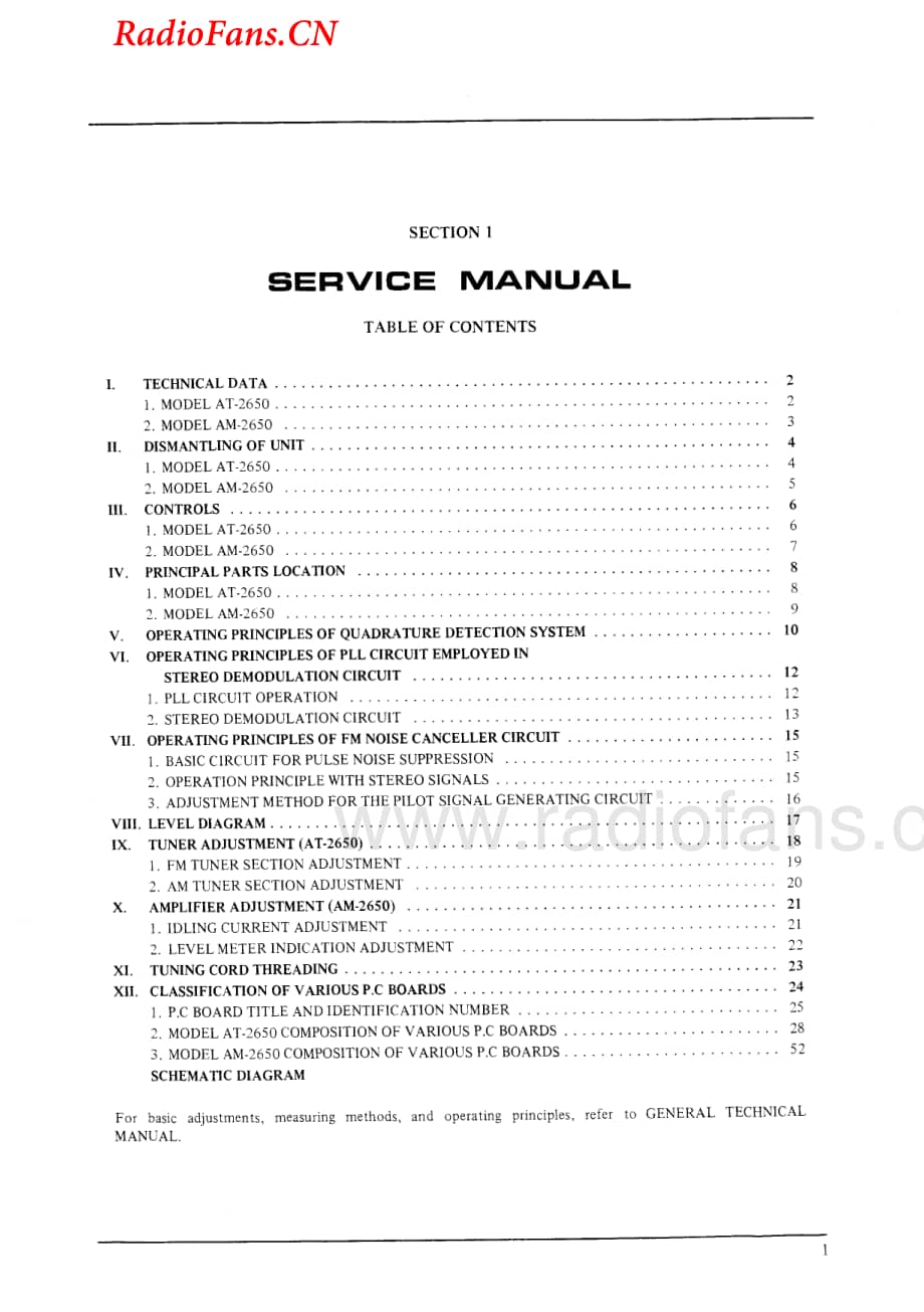 Akai-AM2650-tun-sm维修电路图 手册.pdf_第2页