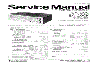 Technics-SA-200-Service-Manual电路原理图.pdf