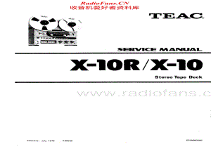 Teac-X-10R-Service-Manual电路原理图.pdf