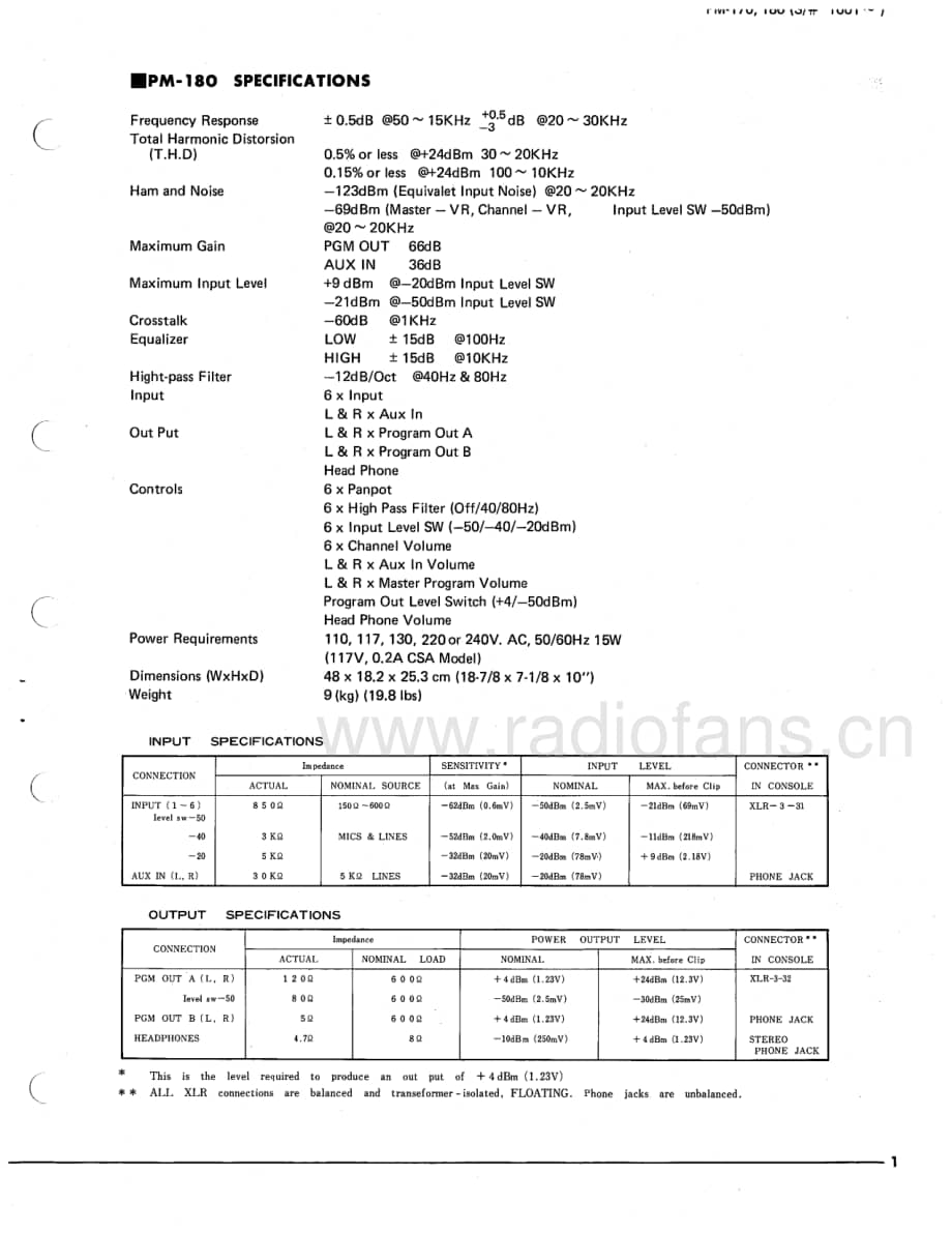 Yamaha-PM-180-Service-Manual电路原理图.pdf_第3页