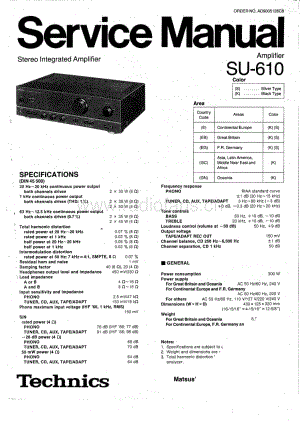 Technics-SU-610-Service-Manual电路原理图.pdf