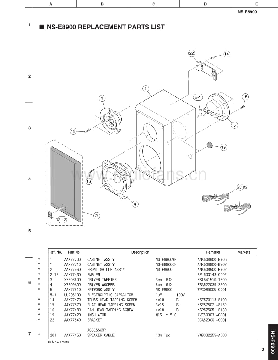 Yamaha-NSP-8900-Service-Manual电路原理图.pdf_第3页