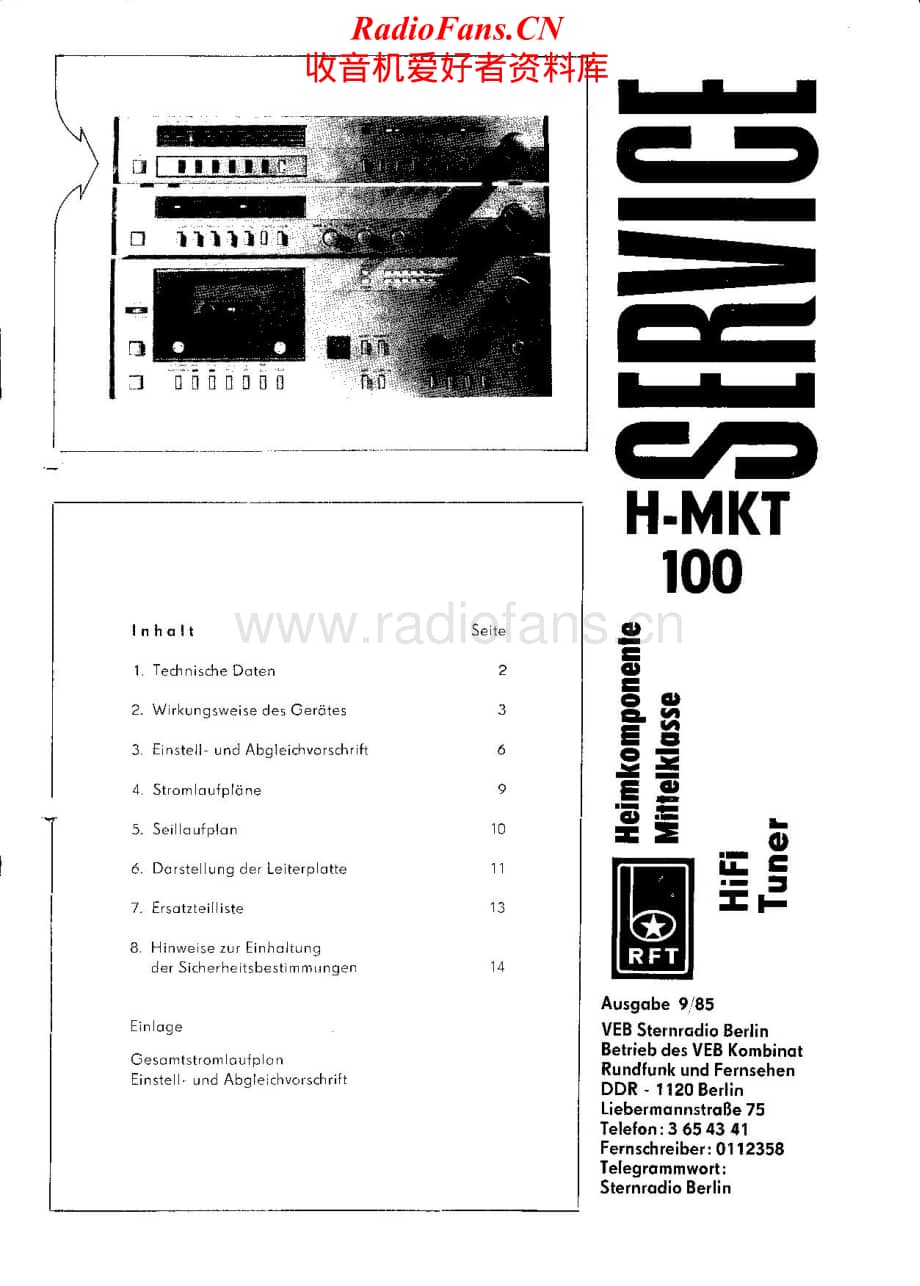 Telefunken-H-MKT-100-Service-Manual电路原理图.pdf_第1页