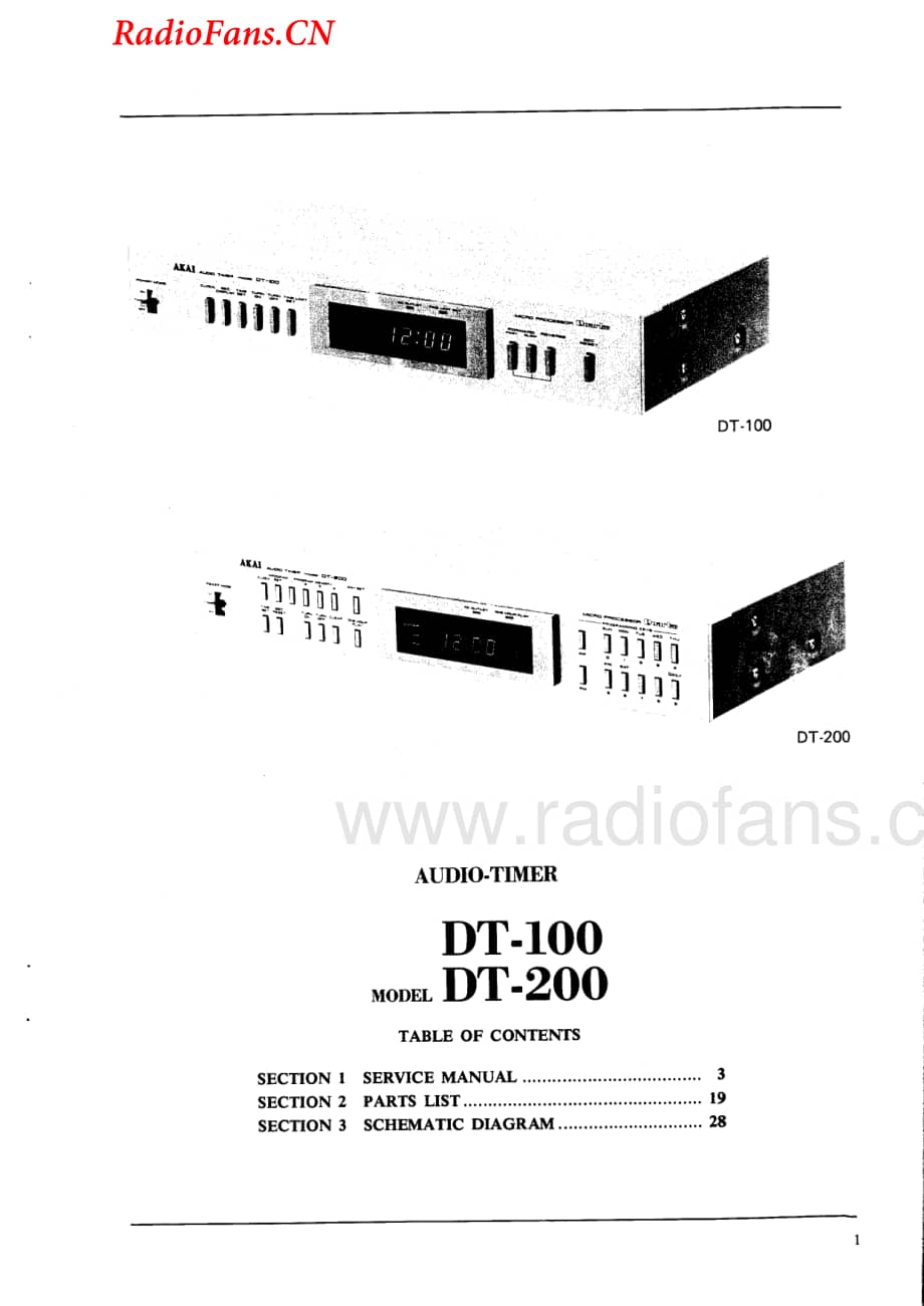Akai-DT100-timer-sm维修电路图 手册.pdf_第2页