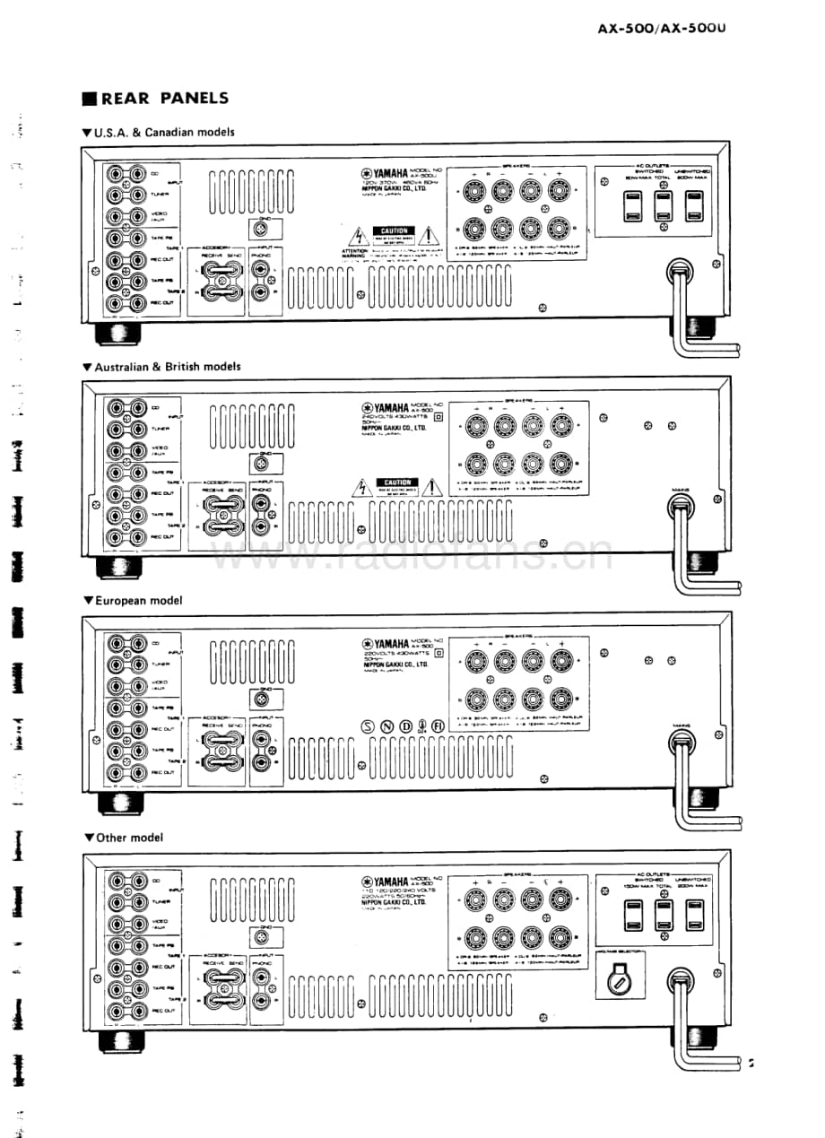 Yamaha-AX-500-U-Service-Manual电路原理图.pdf_第3页