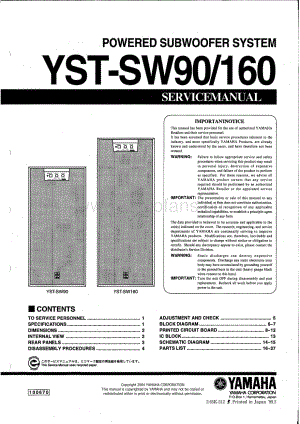 Yamaha-YSTSW-90-Service-Manual电路原理图.pdf