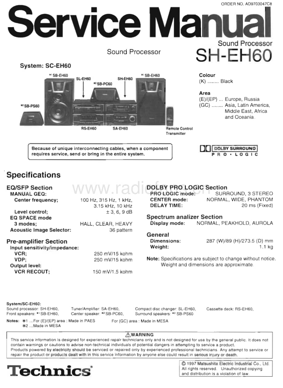 Technics-SHEH-60-Service-Manual电路原理图.pdf_第1页