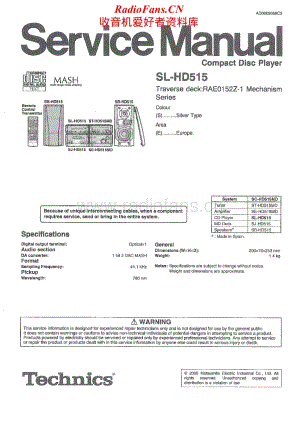 Technics-SLHD-515-Service-Manual电路原理图.pdf