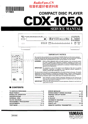 Yamaha-cdx-1050-Service-Manual电路原理图.pdf