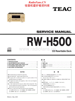 Teac-RW-H500-Service-Manual电路原理图.pdf