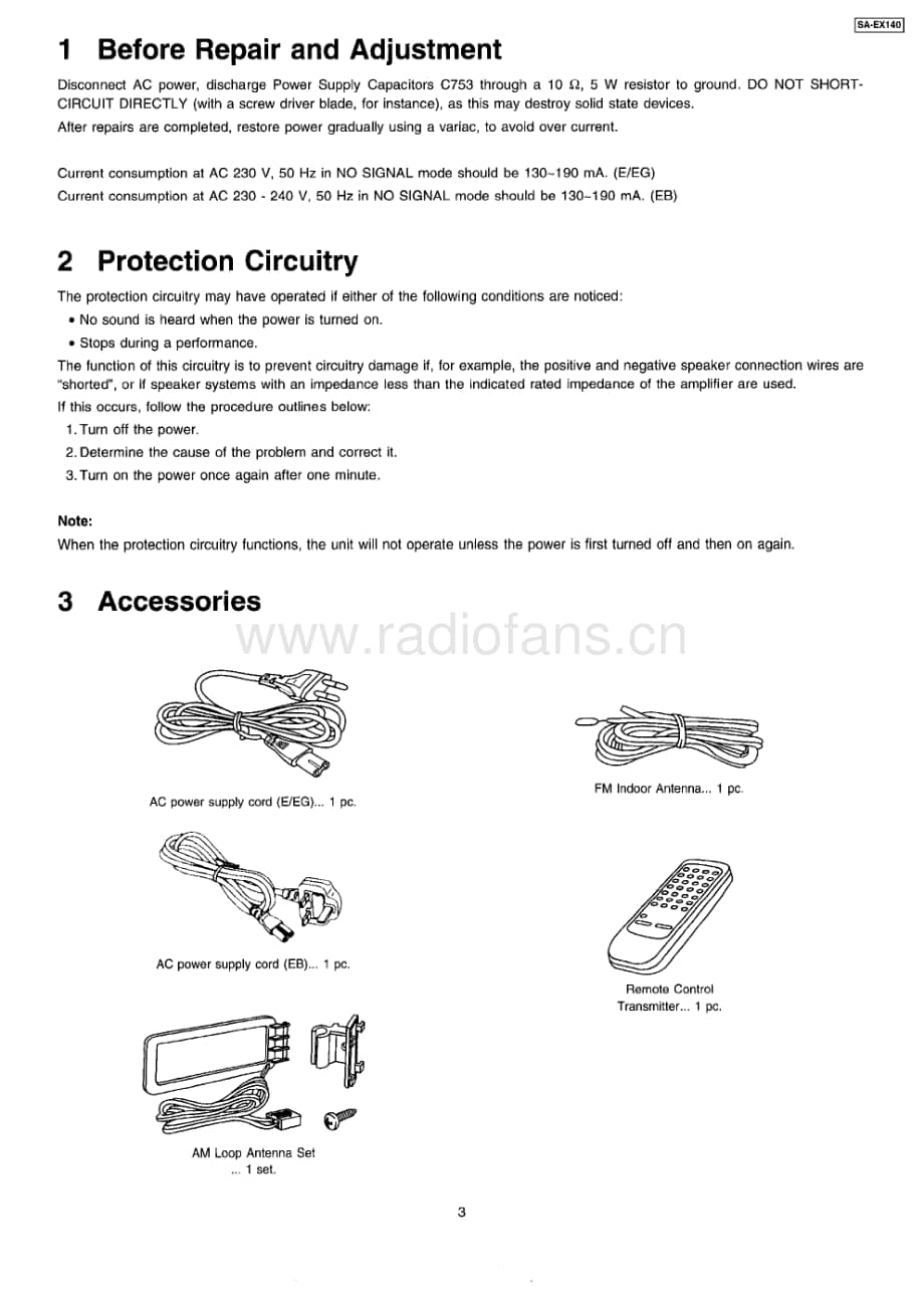 Technics-SAEX-140-Service-Manual电路原理图.pdf_第3页