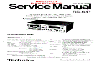 Technics-RS-641-Service-Manual电路原理图.pdf