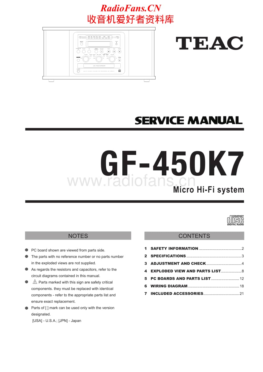 Teac-GF-450-K7-Service-Manual电路原理图.pdf_第1页