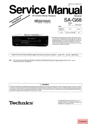 Technics-SAG-68-Service-Manual电路原理图.pdf