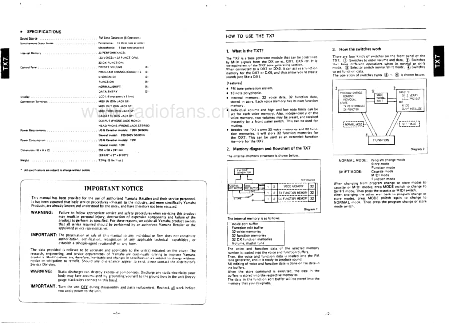 Yamaha-TX-7-Service-Manual电路原理图.pdf_第2页