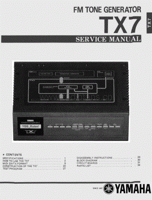 Yamaha-TX-7-Service-Manual电路原理图.pdf