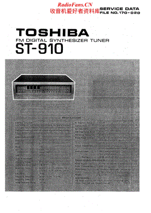 Toshiba-ST-910-Service-Manual电路原理图.pdf