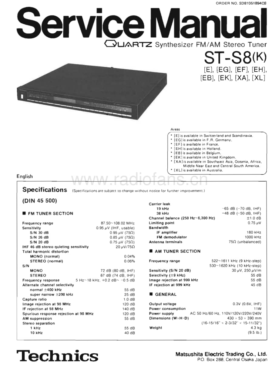 Technics-STS-8-Service-Manual电路原理图.pdf_第1页