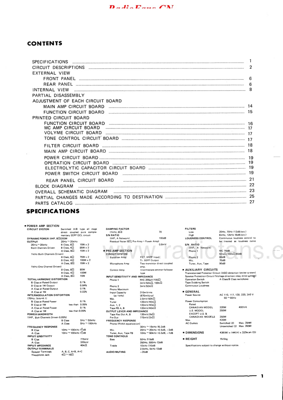 Yamaha-CA-1000-Service-Manual电路原理图.pdf_第1页
