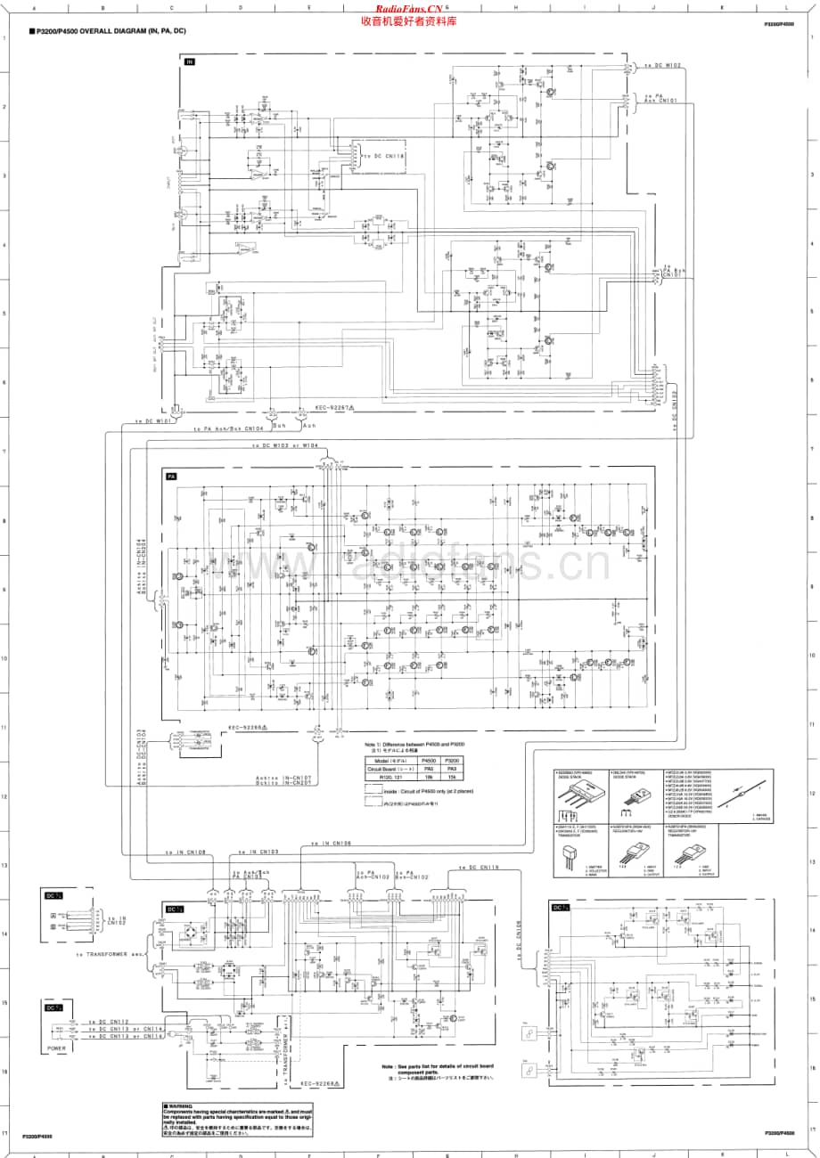 Yamaha-P-3500-Schematic电路原理图.pdf_第1页