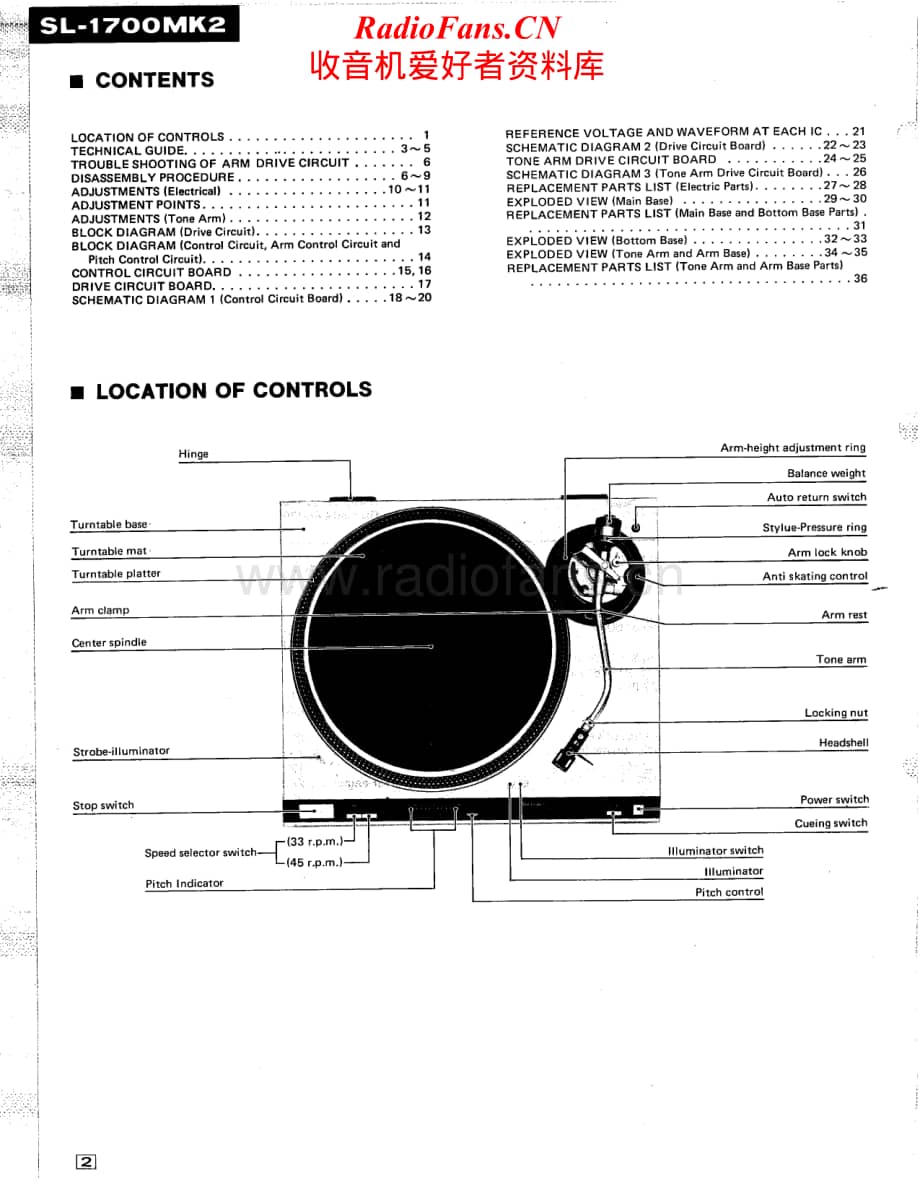 Technics-SL-1700-MK2-Service-Manual电路原理图.pdf_第2页