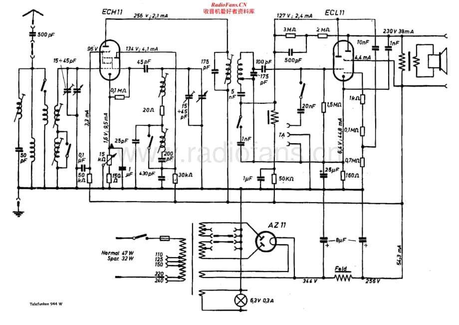 Telefunken-944-Schematic电路原理图.pdf_第1页