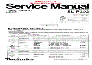 Technics-SLP-202-Service-Manual电路原理图.pdf