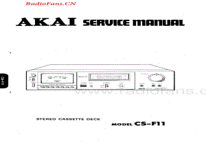 Akai-CSF11-tape-sm维修电路图 手册.pdf