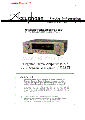 Accuphase-E213-int-sm维修电路图 手册.pdf