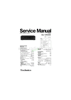 Technics-SUVX-500-Service-Manual电路原理图.pdf