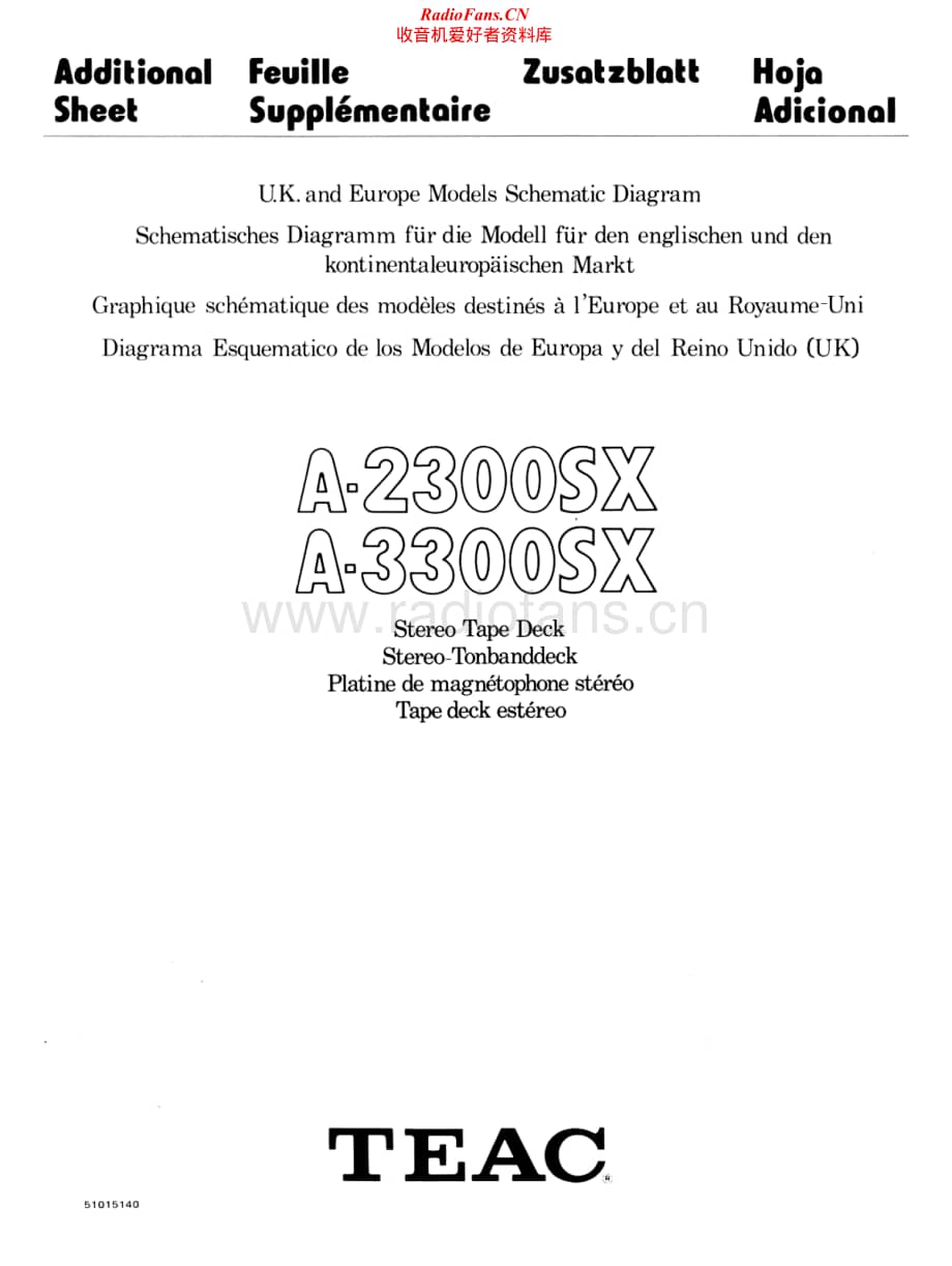Teac-A-3300-SX-Schematic电路原理图.pdf_第1页