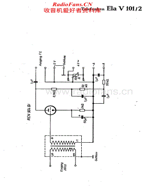 Telefunken-Ela-V101-2-Schematic电路原理图.pdf