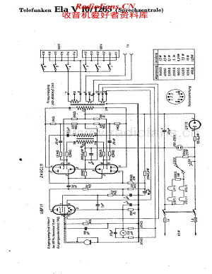 Telefunken-Ela-V10-1265-Schematic电路原理图.pdf