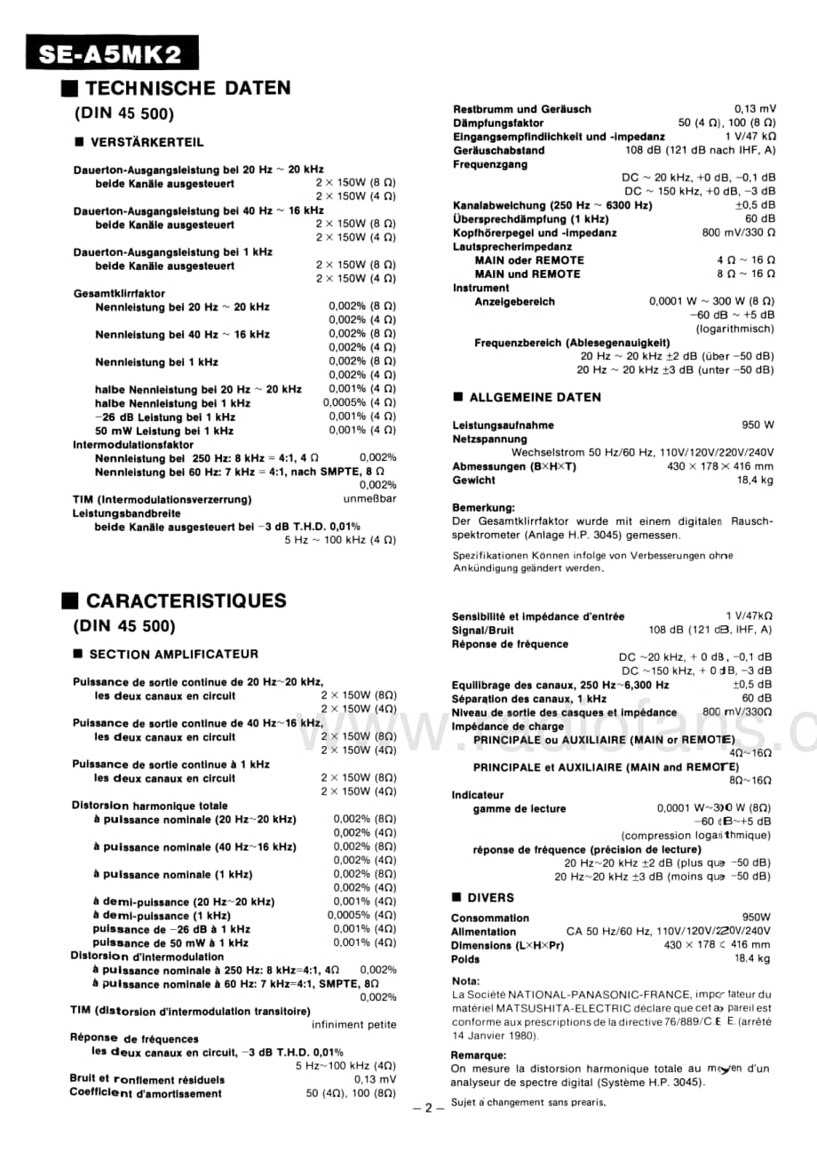 Technics-SEA-5_Mk2-Service-Manual电路原理图.pdf_第2页