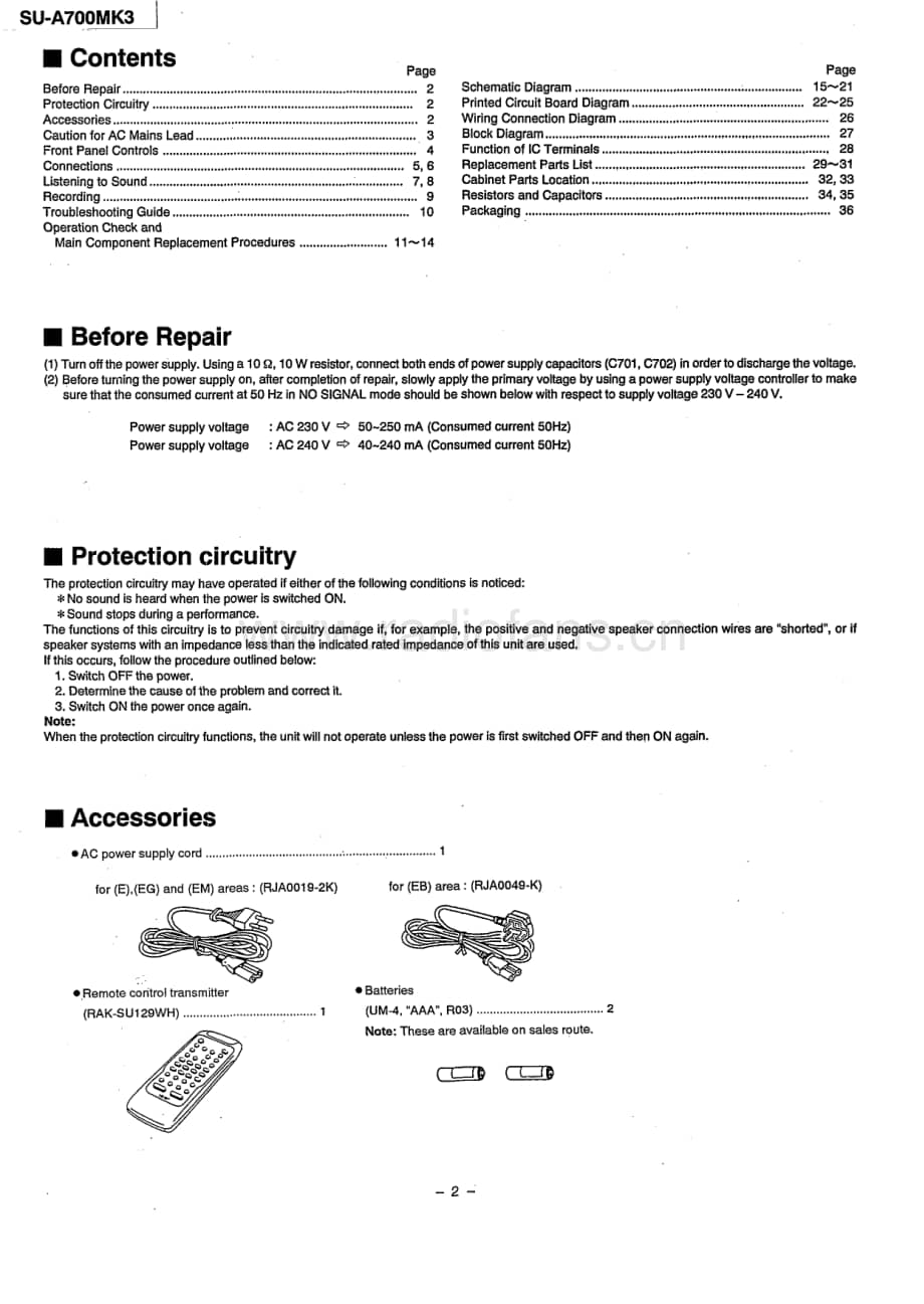 Technics-SUA-700_Mk3-Service-Manual电路原理图.pdf_第2页