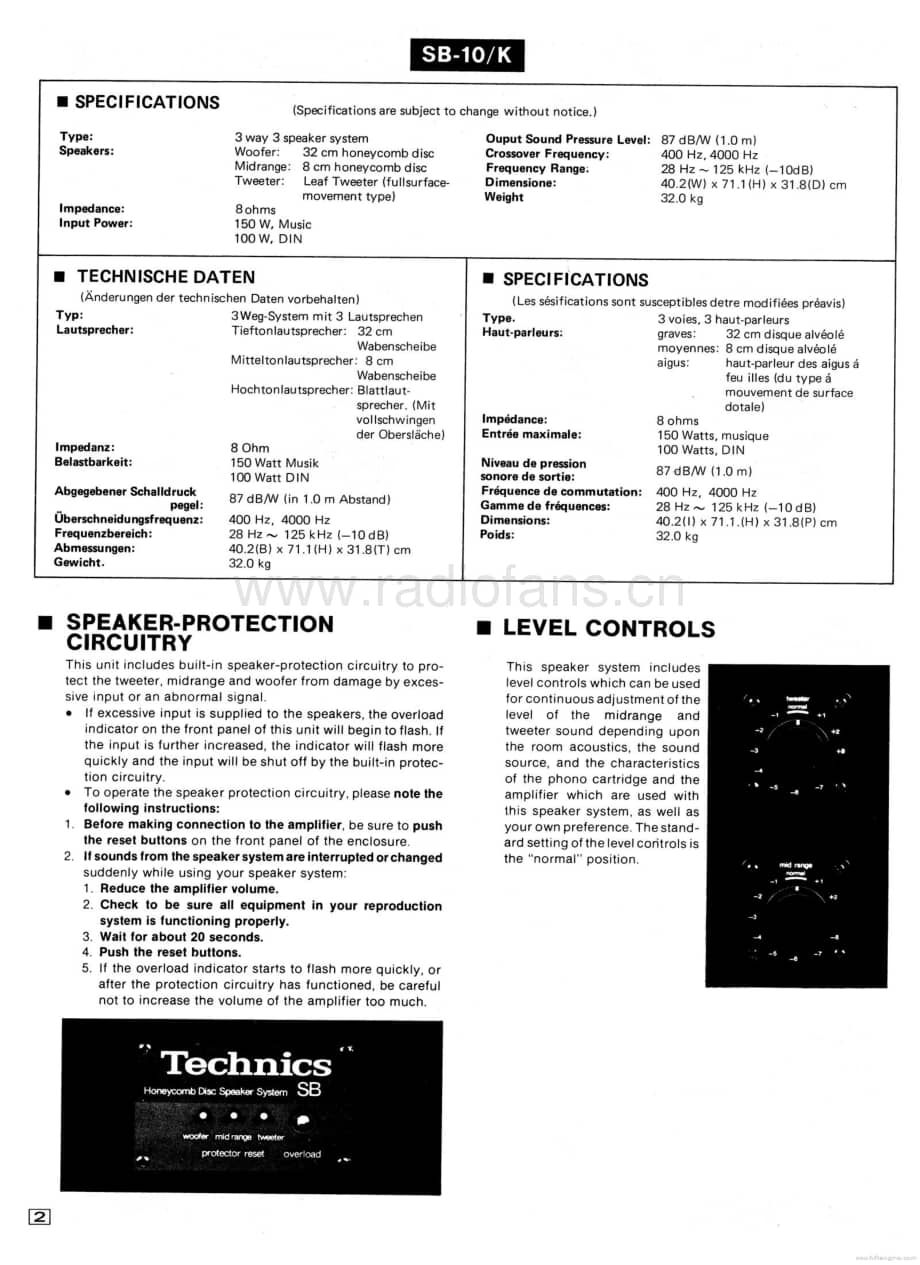 Technics-SB-10-K-Service-Manual电路原理图.pdf_第2页
