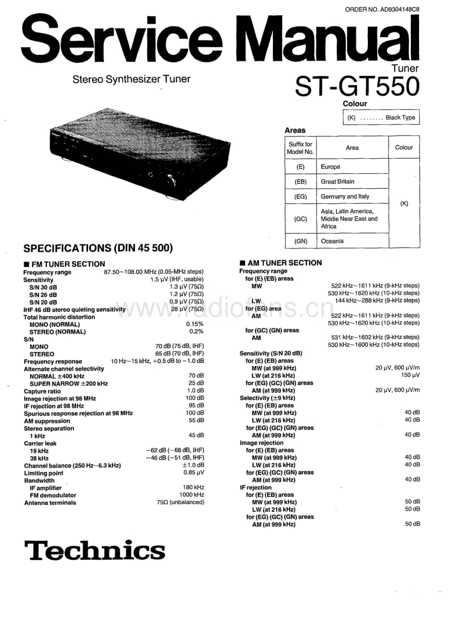 Technics-ST-GT-550-Service-Manual电路原理图.pdf_第1页