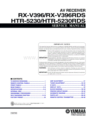 Yamaha-RXV-396-RDS-Service-Manual电路原理图.pdf