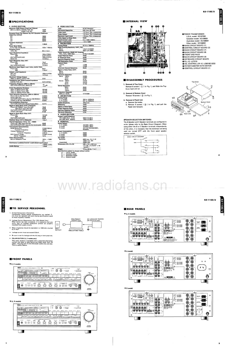 Yamaha-RX-1100-Service-Manual电路原理图.pdf_第2页
