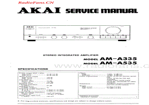 Akai-AMA335-int-sm维修电路图 手册.pdf