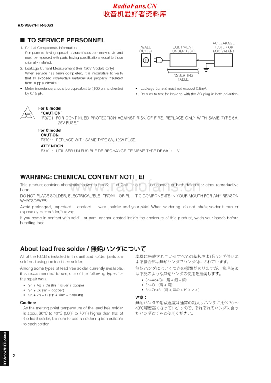Yamaha-HTR-5063-Service-Manual电路原理图.pdf_第2页