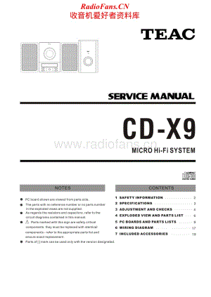 Teac-CD-X9-Service-Manual电路原理图.pdf