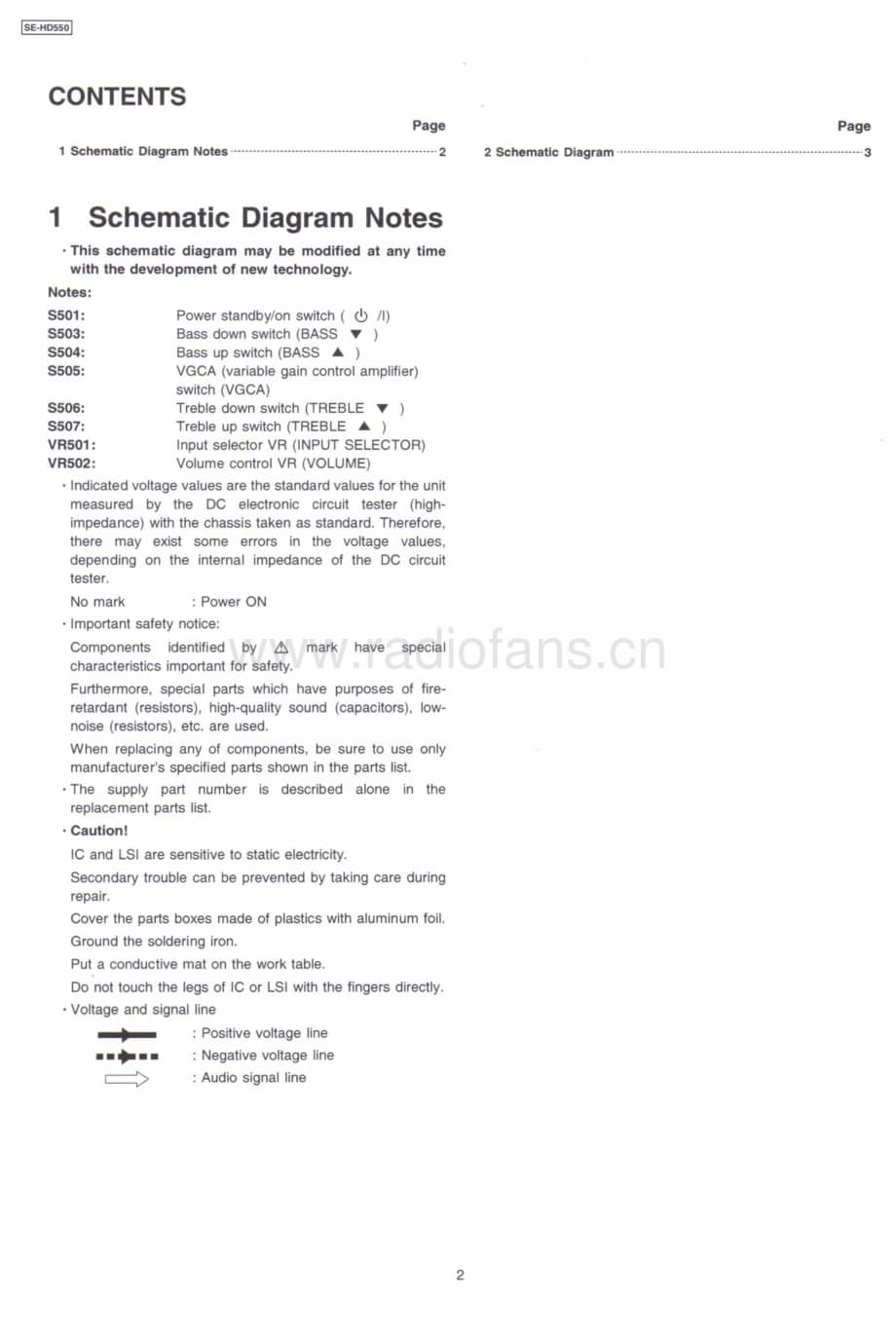 Technics-SEHD-550-Service-Manual电路原理图.pdf_第2页