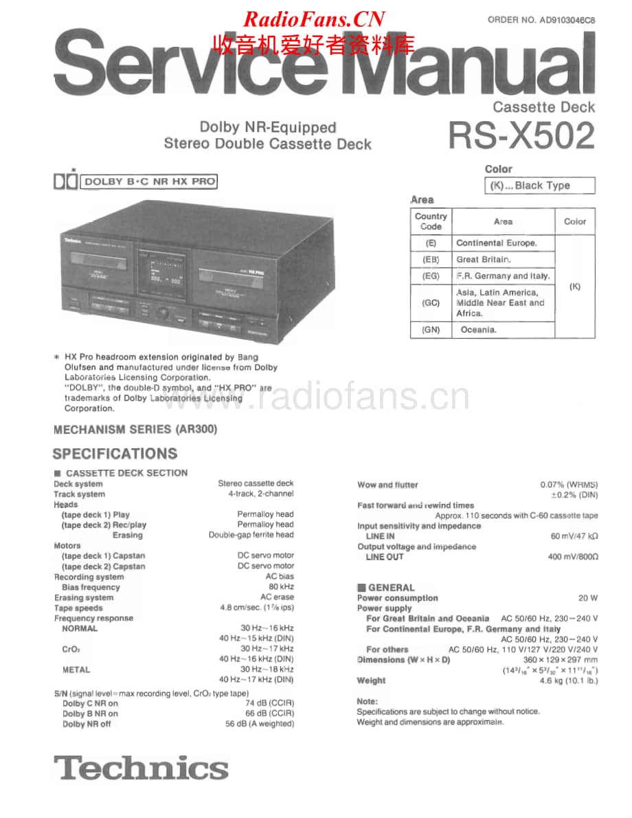 Technics-RSX-502-Service-Manual电路原理图.pdf_第1页