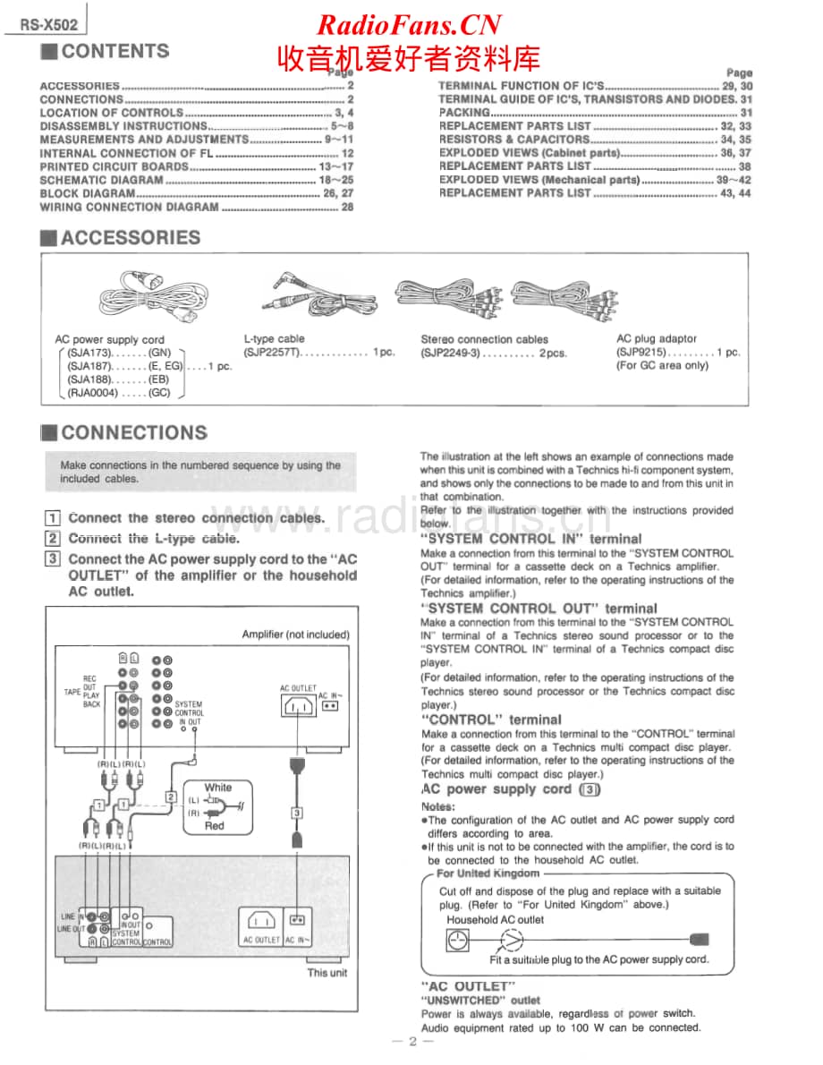 Technics-RSX-502-Service-Manual电路原理图.pdf_第2页