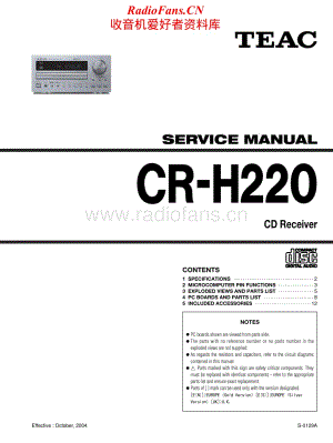 Teac-CR-H220-Service-Manual电路原理图.pdf